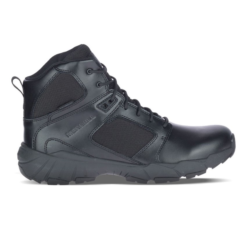 Chaussure de Securite Merrell Fullbench Tactical Mid Waterproof Noir Homme | I.R.VTDF